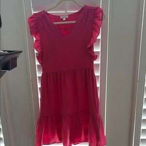 Pink Ruffled Dress